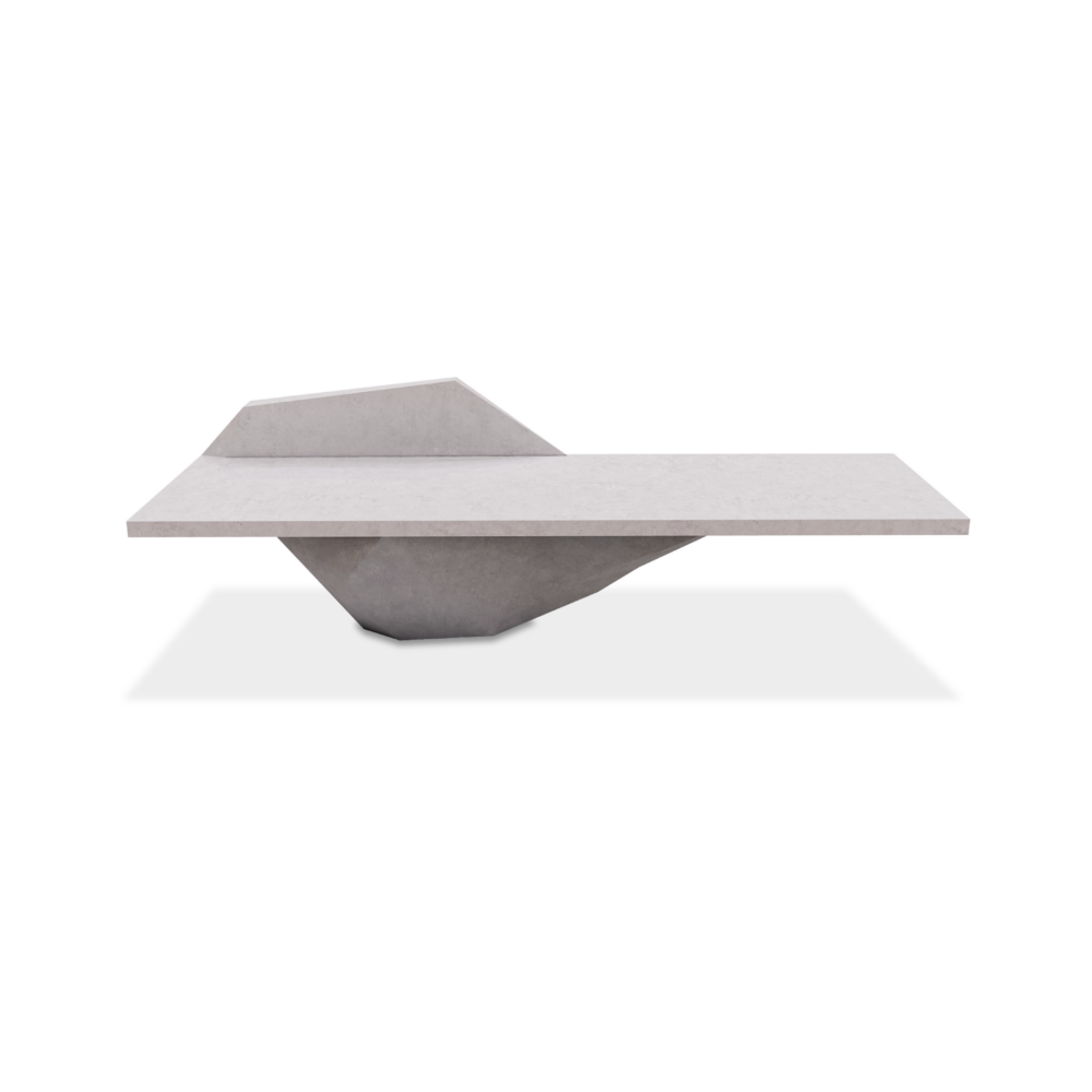 Alternative view of Banca Iceberg con Espaldar y Base Escultórica