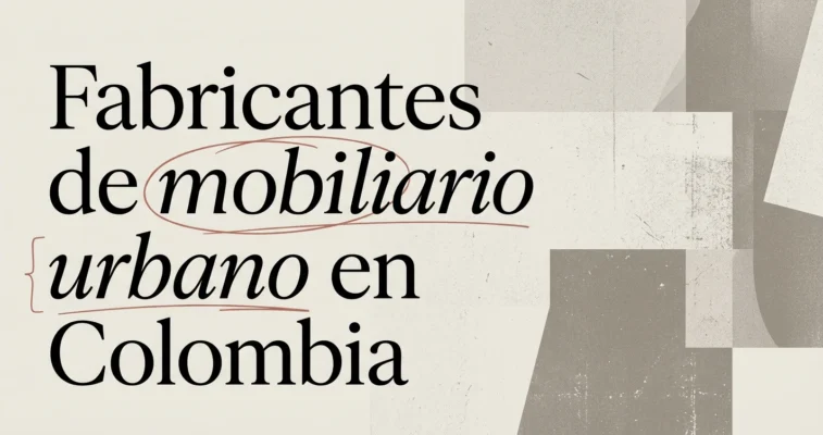Fabricantes de mobiliario urbano en Colombia: cómo elegir