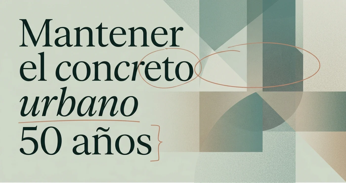 Cómo mantener el mobiliario urbano de concreto