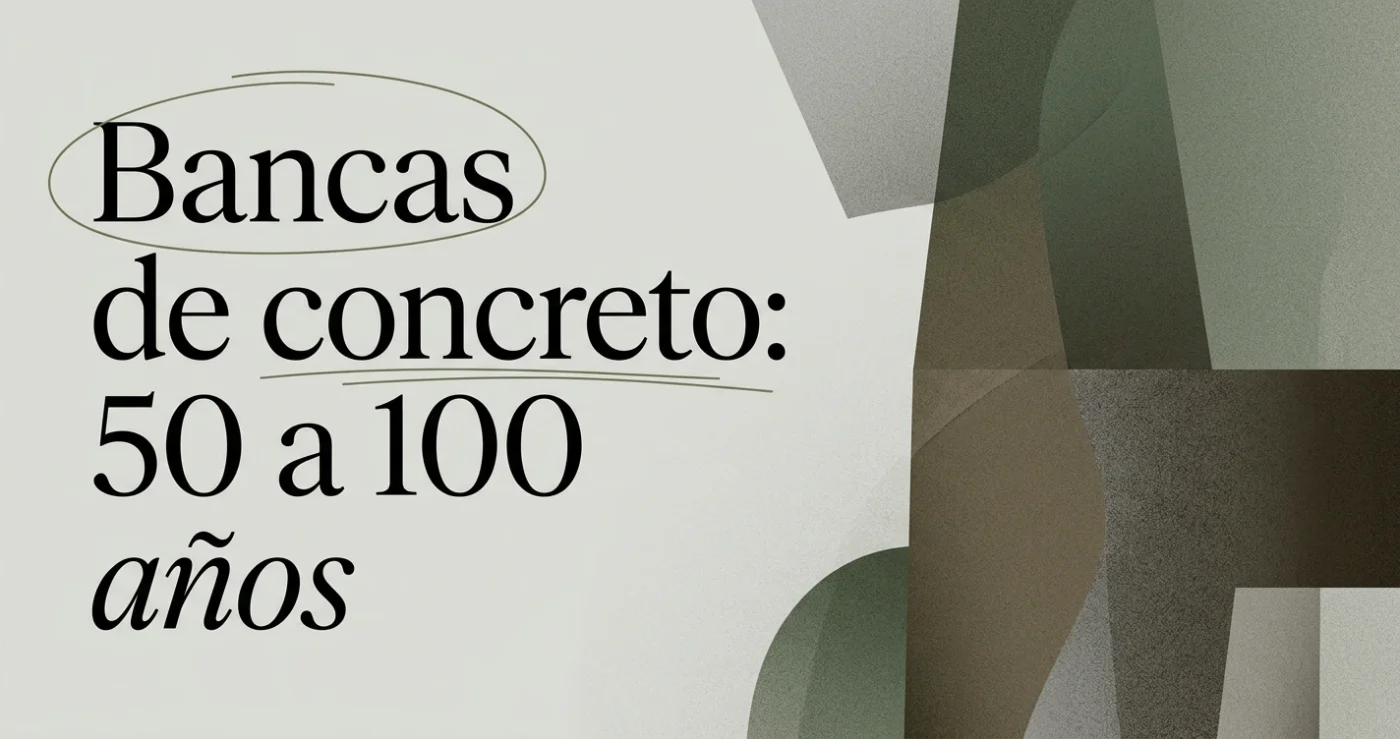 Bancas de concreto para parques: ventajas y durabilidad