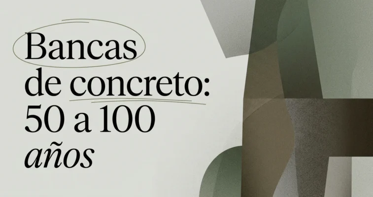 Bancas de concreto para parques: ventajas y durabilidad