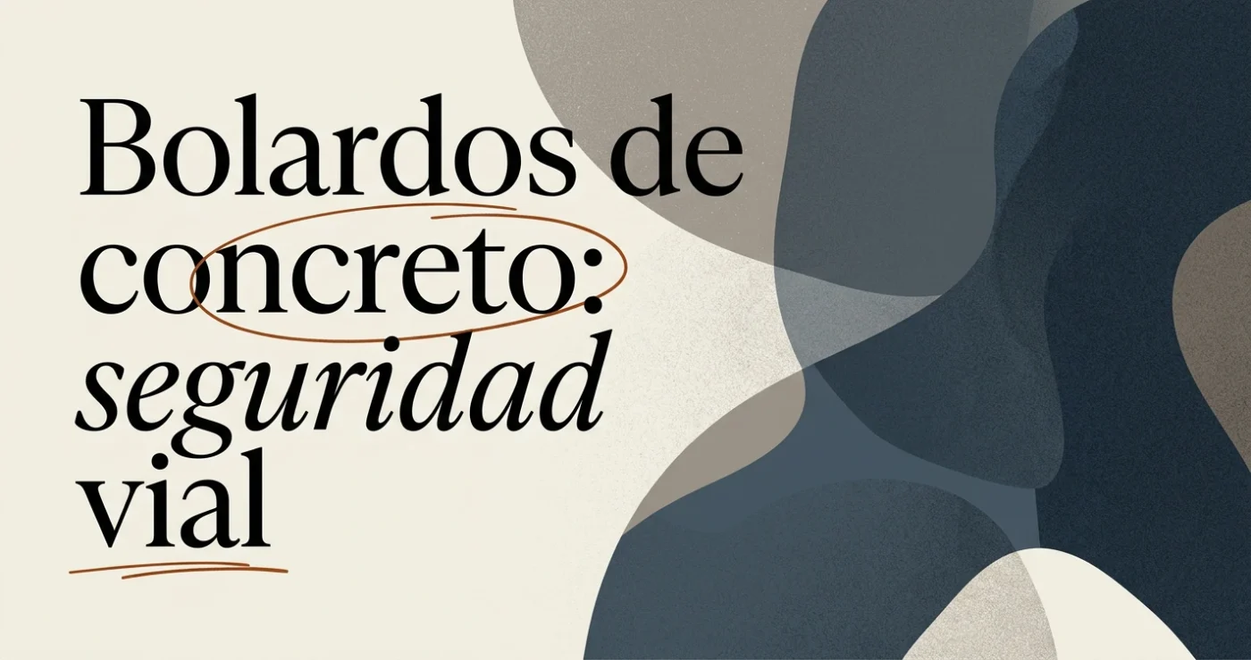 Bolardos de concreto: seguridad vial en el espacio público