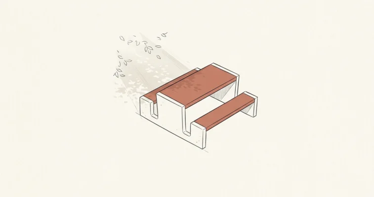 Mesas de concreto para parques y zonas comunes